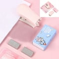 Cartoon Stapler Mini Small Set Cute Student Stationery Multi Function ...