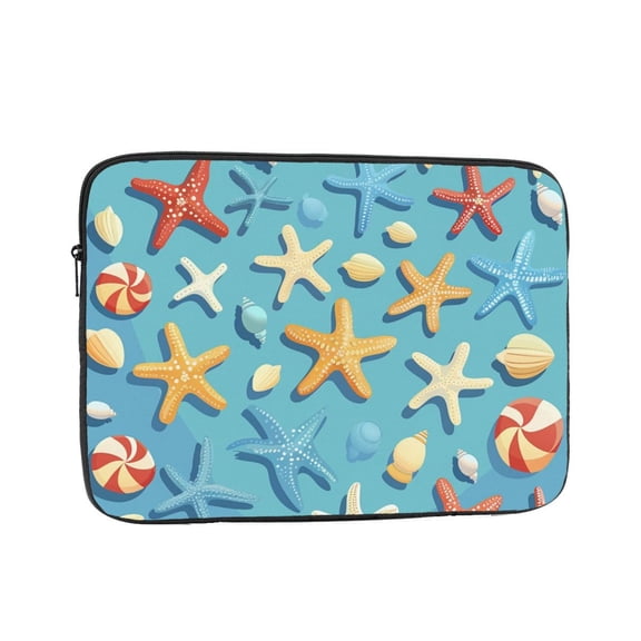 Cartoon Starfish Shells Laptop Sleeve Bag Compatible With MacBook Air / Pro iPad MateBook Tablet Surface HP Lenovo Dell ASUS Acer Laptop Computer Protective Size: 12 inch