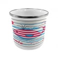 thumbnail image 1 of Cartoon Steel Camping Mug, Whale Swimming Fish Sailor Marine World Kids Nursery Image Print, Printed Thermal Cup for Camping and Outdoor Activities, by Ambesonne, 1 of 2