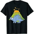 thumbnail image 1 of Cartoon Stegosaurus I Baby Dinosaur I Kids Stegosaurus T-Shirt, 1 of 5