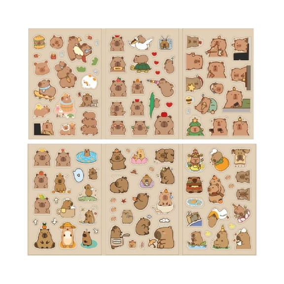 Cartoon Sticker Water PET Sticker for Water Bottle Scrapbook Laptop Guitar Journal Decoration Sticker for