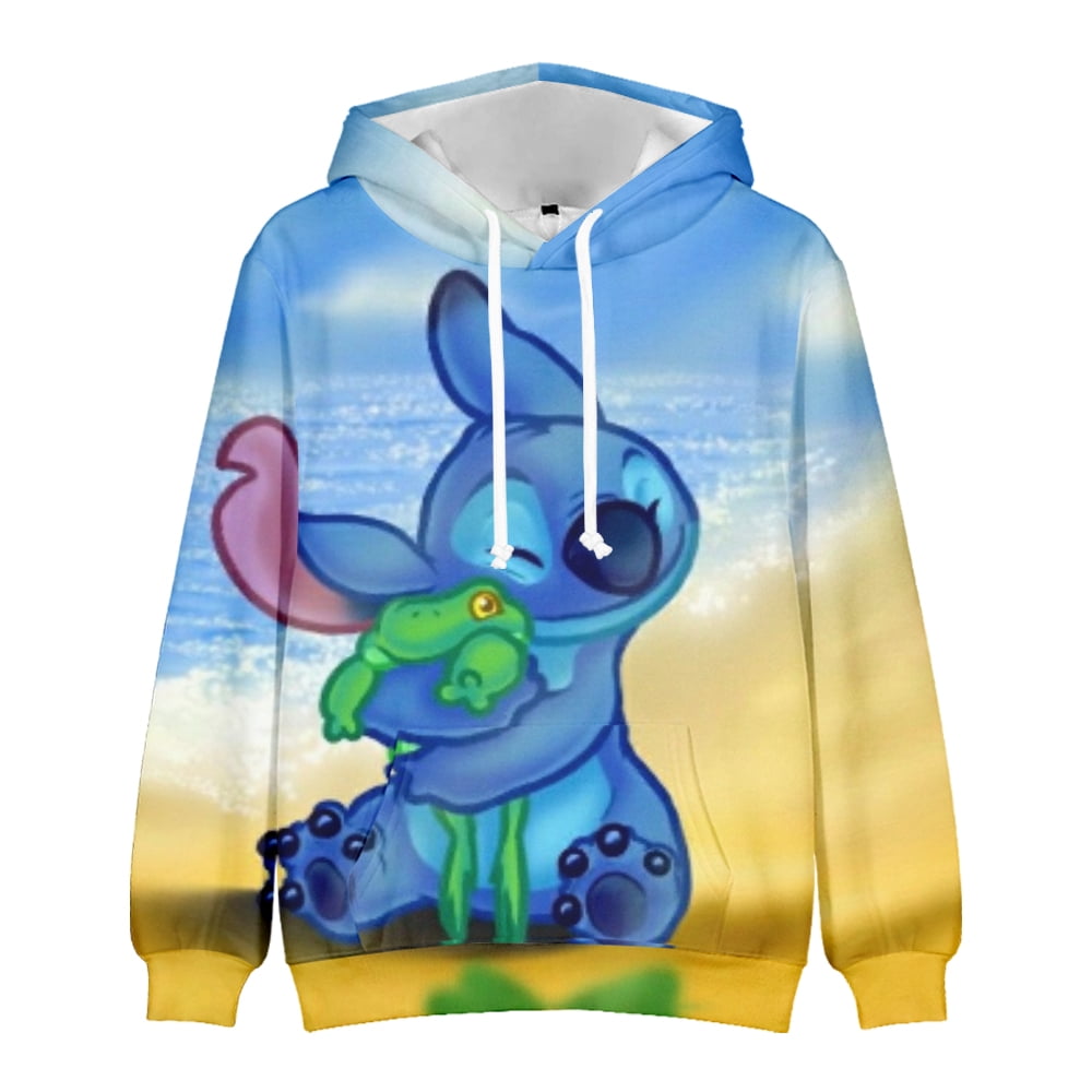 Cartoon Stitch Cartoon Girls Boys Hoodies 3D Printed Sweatshirt Hoodies