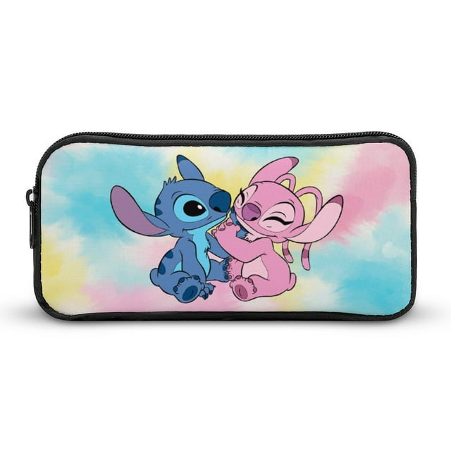 Cartoon Stitch Pencil Case Large Capacity Double-layer Pen Bag School ...