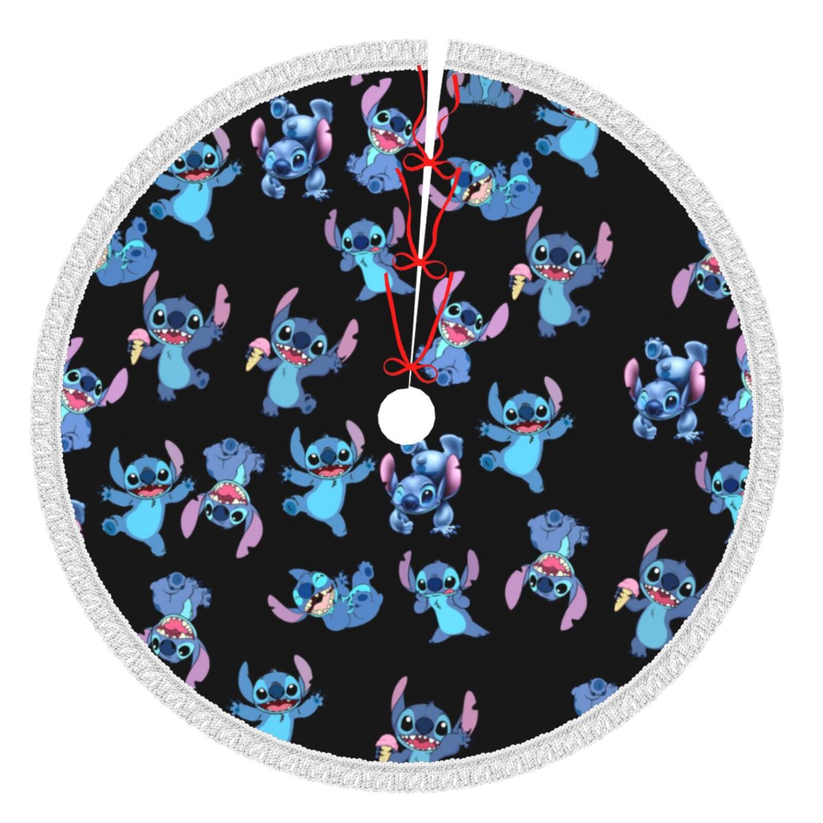 Cartoon Stitch Thickened Christmas Tree Skirt Mat Tree Dress Outdoor
