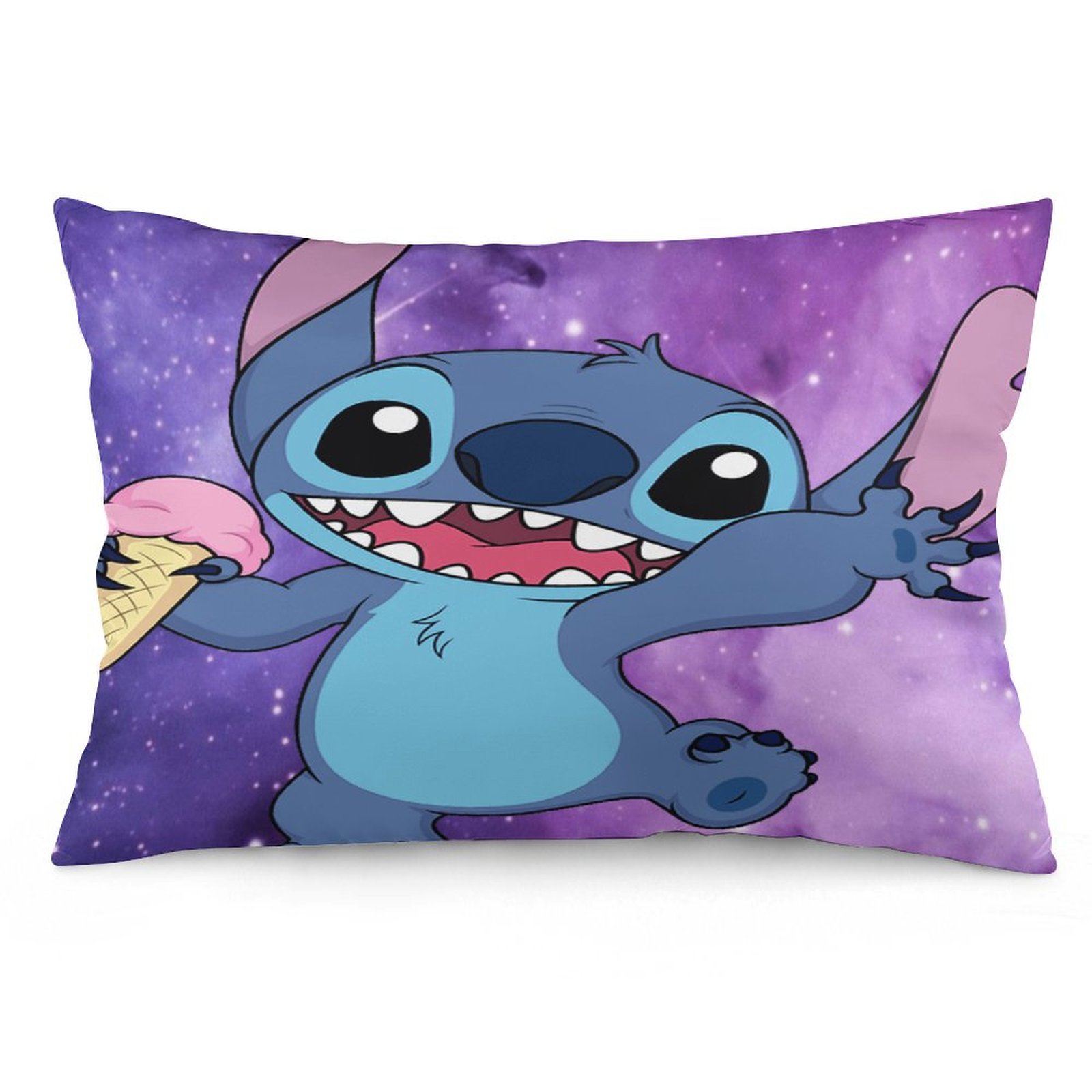 Cartoon Stitch Throw Pillow Cover Kitten Fashion Decor Lumbar Pillow