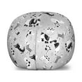 thumbnail image 1 of Cartoon Storage Toy Bag Chair, Monochrome Style Concept of Funny Animals and Hand Drawn Like Motifs, Stuffed Animal Organizer Washable Bag, Large Size, Charcoal Grey Pale Taupe, by Ambesonne, 1 of 3