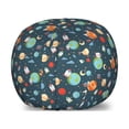 thumbnail image 1 of Cartoon Storage Toy Bag Chair, Style Astrological Concepts Earth Mars Saturn Neptune Astronaut and Craft, Stuffed Animal Organizer Washable Bag, Small Size, Multicolor, by Ambesonne, 1 of 3