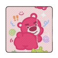 Cartoon Strawberry Bear Picnic Mat Foldable Waterproof and Sandproof