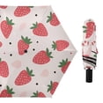 thumbnail image 1 of Cartoon Strawberry Compact Sun Umbrella Windproof Travel Umbrellas for Rain Strong Portable UV Protection, 1 of 8