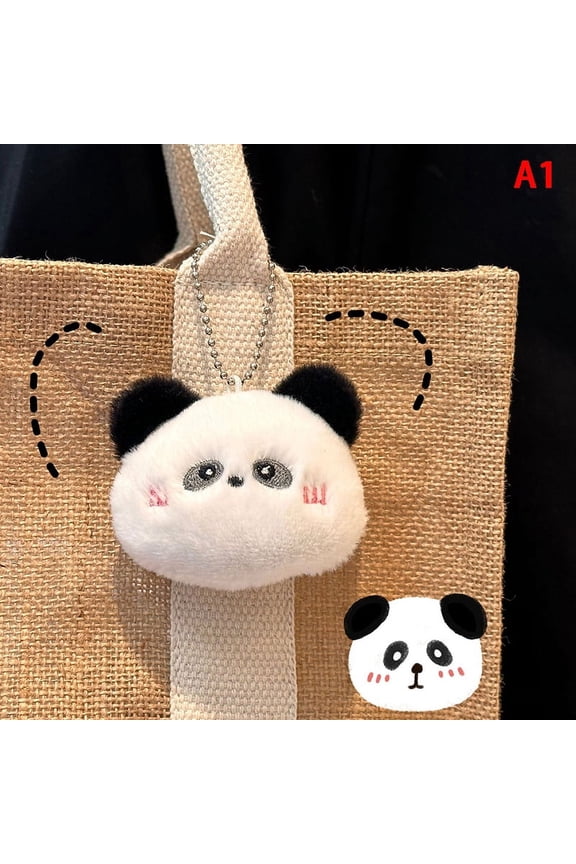 Cartoon Stuffed Plush Keyring Soft Cute Animal Series Rabbit Frog Doll Keychain Backpack Pendant Ornaments Girls Gift