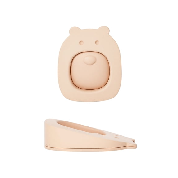 Cartoon Style Door Stopper, Windproof Punch-Free Floor Door Block for Home Bedroom and Office, Decorative Heavy Duty Wedge Guard for Pets and Family, Complexion