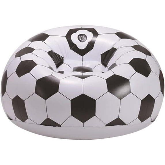 Cartoon Style Inflatable Folding Chair Football Pattern Outdoor Inflatable Stools