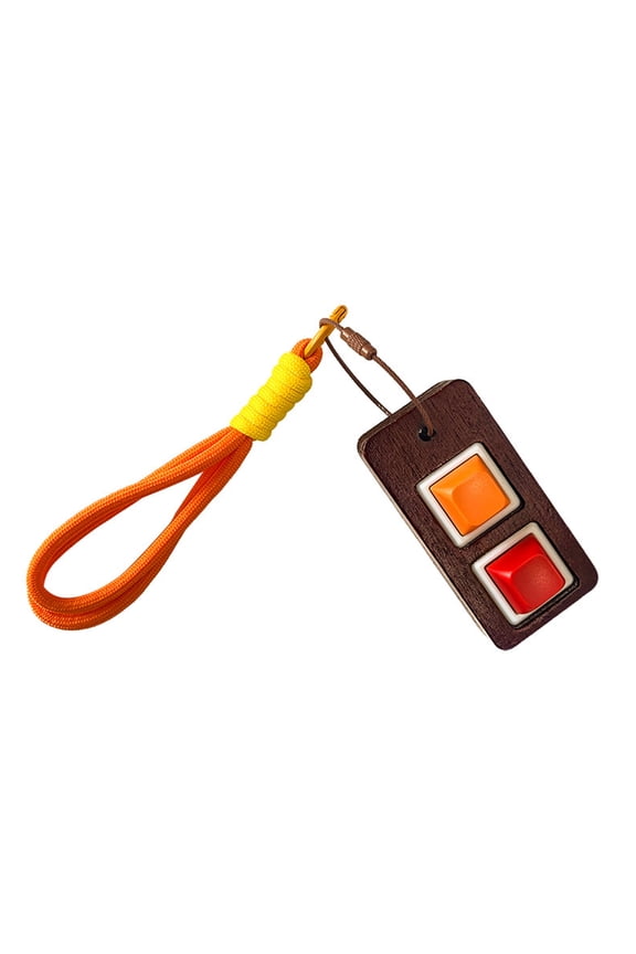 Cartoon Styles Press Button Keychain Anxieties Relief Tool For Students Workers Phone Strap Accessory Practical Everyday Carry
