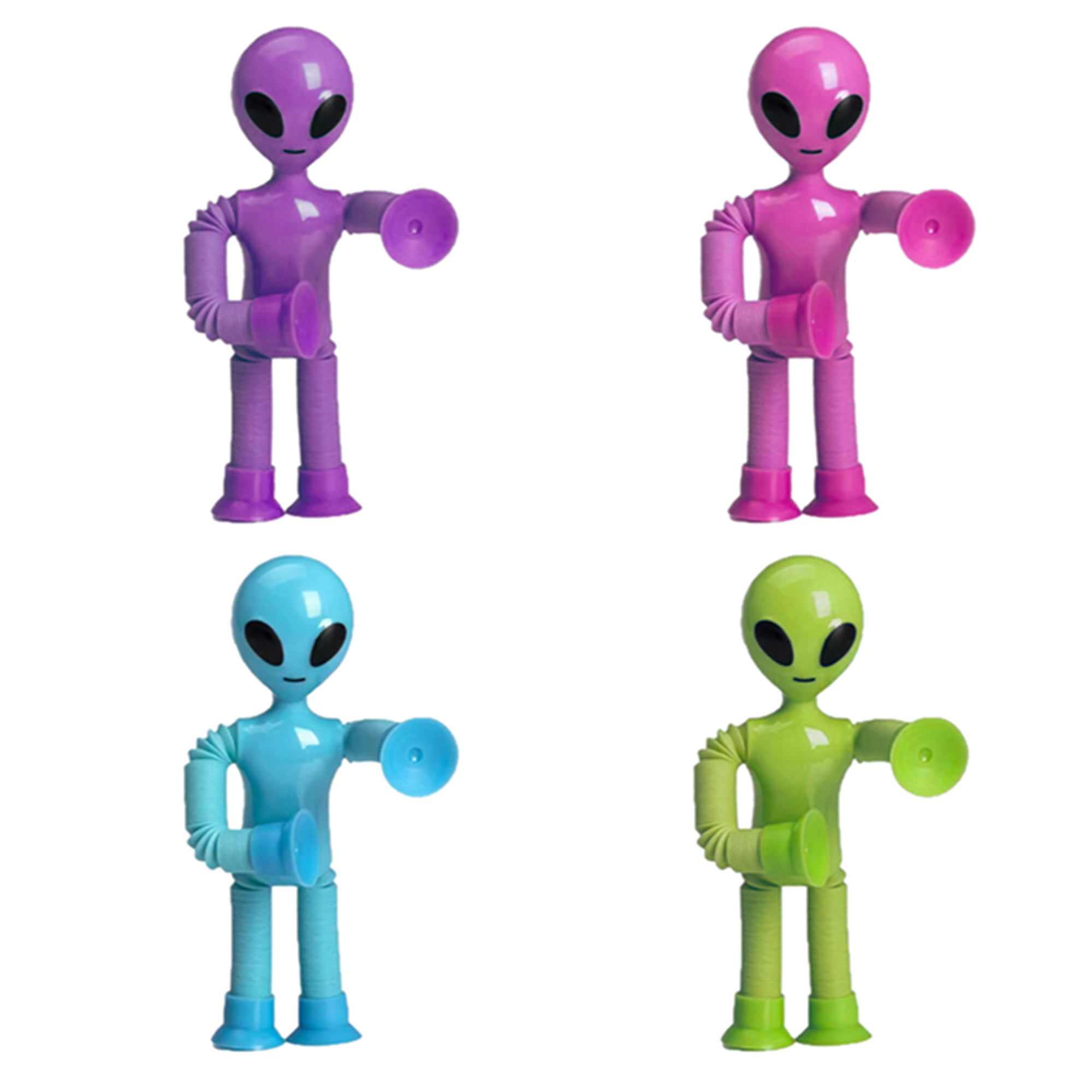 Cartoon Suction Cup Fidget Toys Telescopic Tube Alien Versatile Toy ...