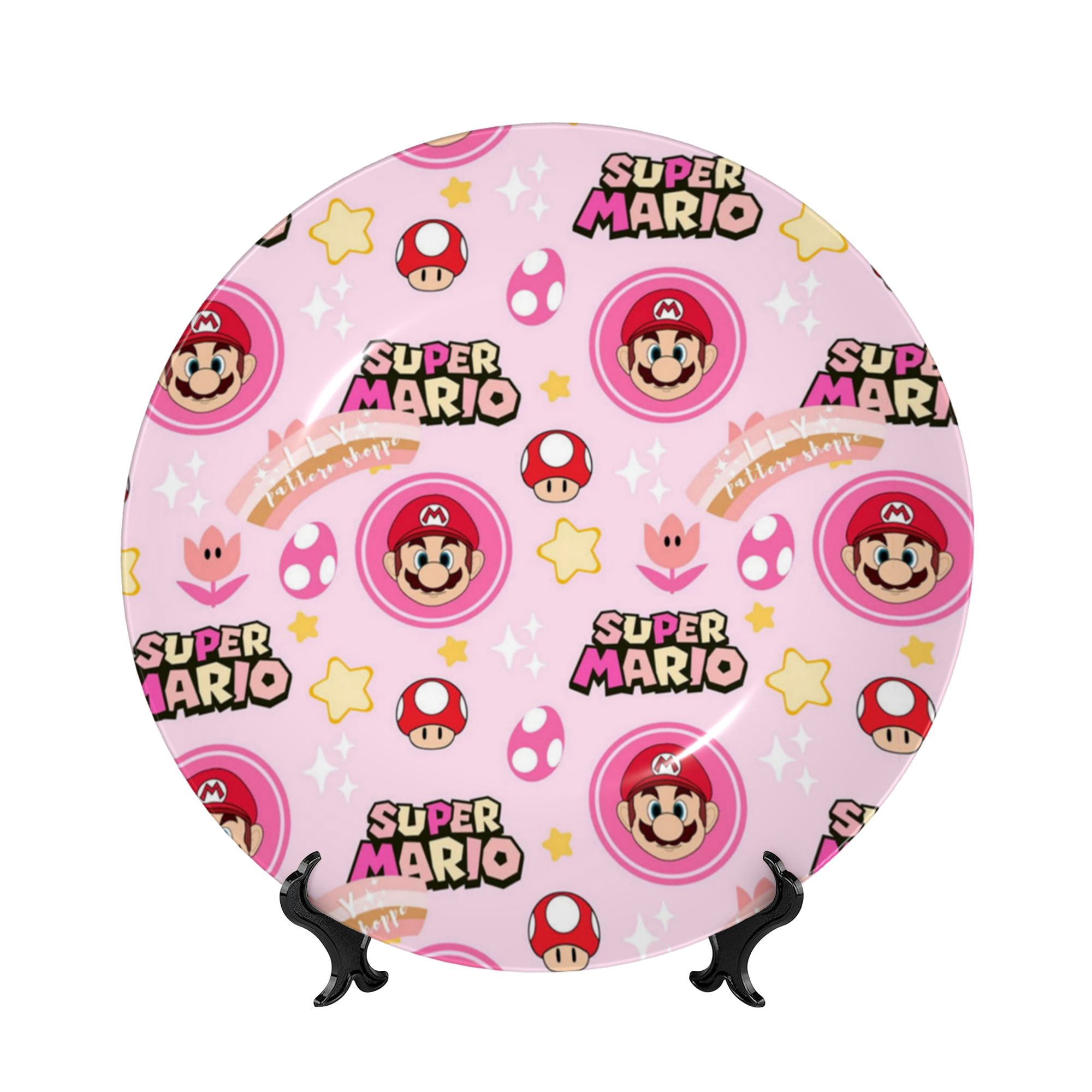 Cartoon Super Mario Bone China Decorative Plate Ceramic Decorative ...