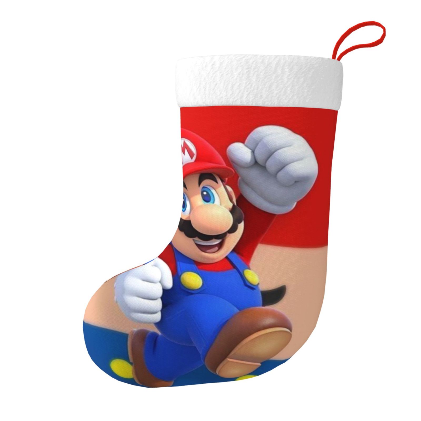 Cartoon Super Mario Christmas Stocking Xmas Candy Gift Bag Fireplace ...