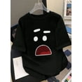 thumbnail image 1 of Cartoon Surprised Face Graphic Tee, 1 of 3