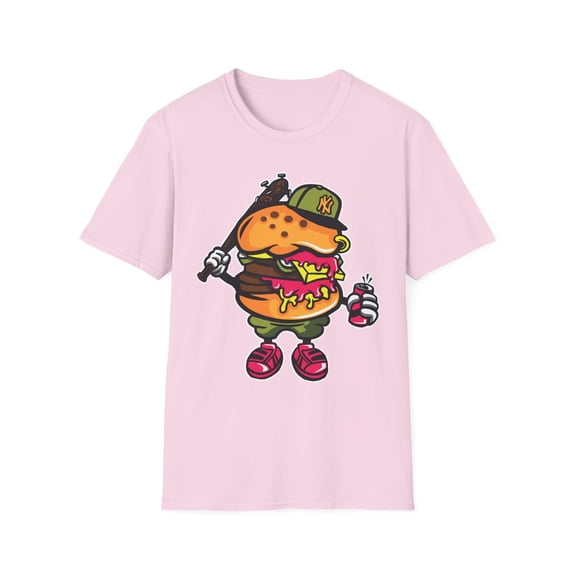 Unisex Cartoon T Shirt Funny Animation Tee Gildan Softstyle 64000 100 Percent Cotton