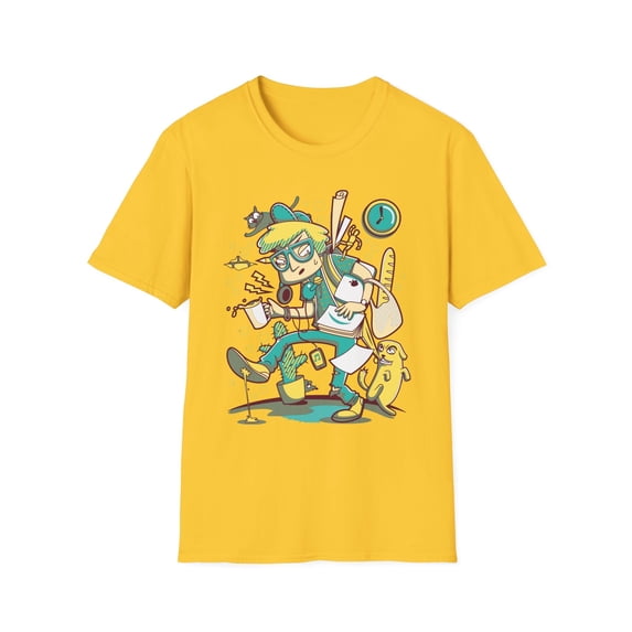 Cartoon T Shirt Animation T Shirt Funny Tee Shirt Unisex Gildan Softstyle 64000 Cotton Tee