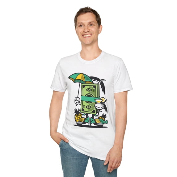 Unisex Cotton T-Shirt with Cartoon Graphic Design - Walmart.com