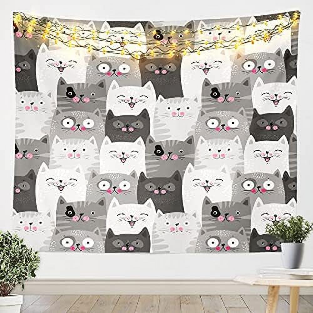 Cartoon Tapestry Wall Hanging Farm Animals Wall Tapestry Farmhouse