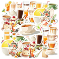 thumbnail image 1 of Cartoon Tea and Dessert Stickers, Waterproof Tea and Dessert Sticker for Water Bottle Laptop Phone Cases Planner Skateboard Luggage Helmet Party Favor Decor, Ideal for Adults Teens Teacher Rewards, 1 of 9