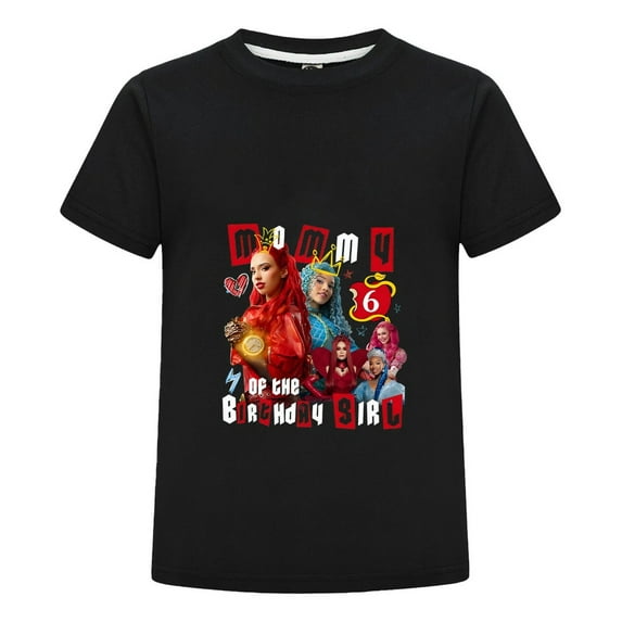 Cartoon Tee for Kids – The Rise of Red Character T-Shirt from Descendants 4
