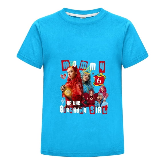 Cartoon Tee for Kids – The Rise of Red Character T-Shirt from Descendants 4
