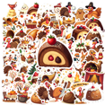 thumbnail image 1 of Cartoon Thanksgiving Stickers, Waterproof Turkey Sticker for Water Bottle Laptop Phone Cases Planner Skateboard Luggage Helmet Party Favor Decor, Ideal for Adults Teens Teacher Rewards, 1 of 9