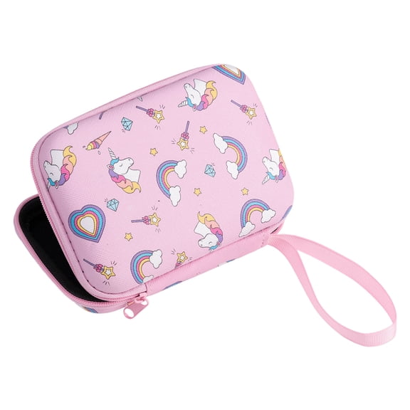 Cartoon Themed Square Storage Container Flexible Shell Internal Meshes Dividers For Gadgets Cosmetics Tools