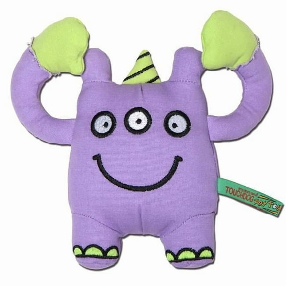 Cartoon Three-Eyed Monster Plush Dog Toy - Purple - One Size