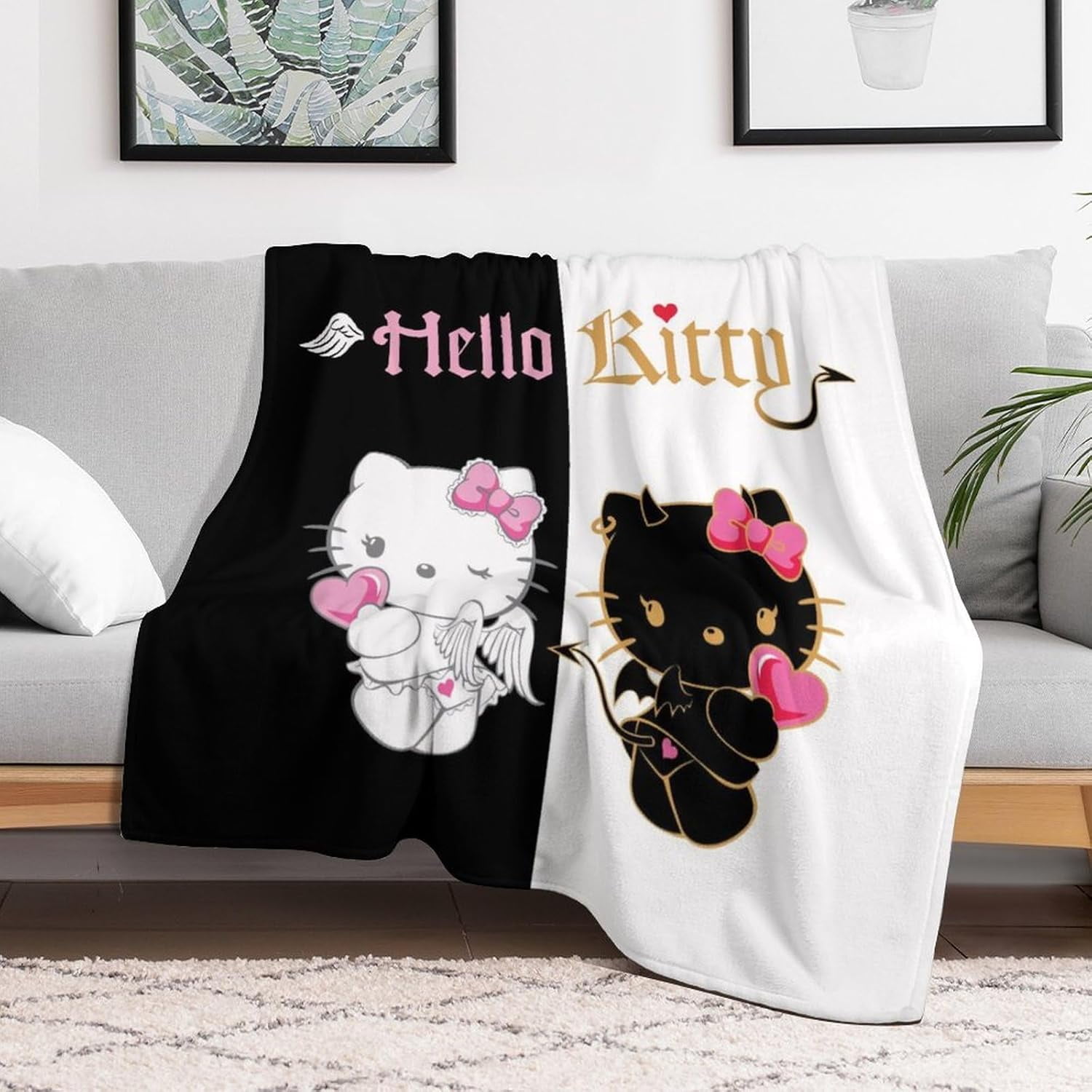 Cartoon Throw Blanket Cute Blanket for Girls Kids Toddler Soft Warm