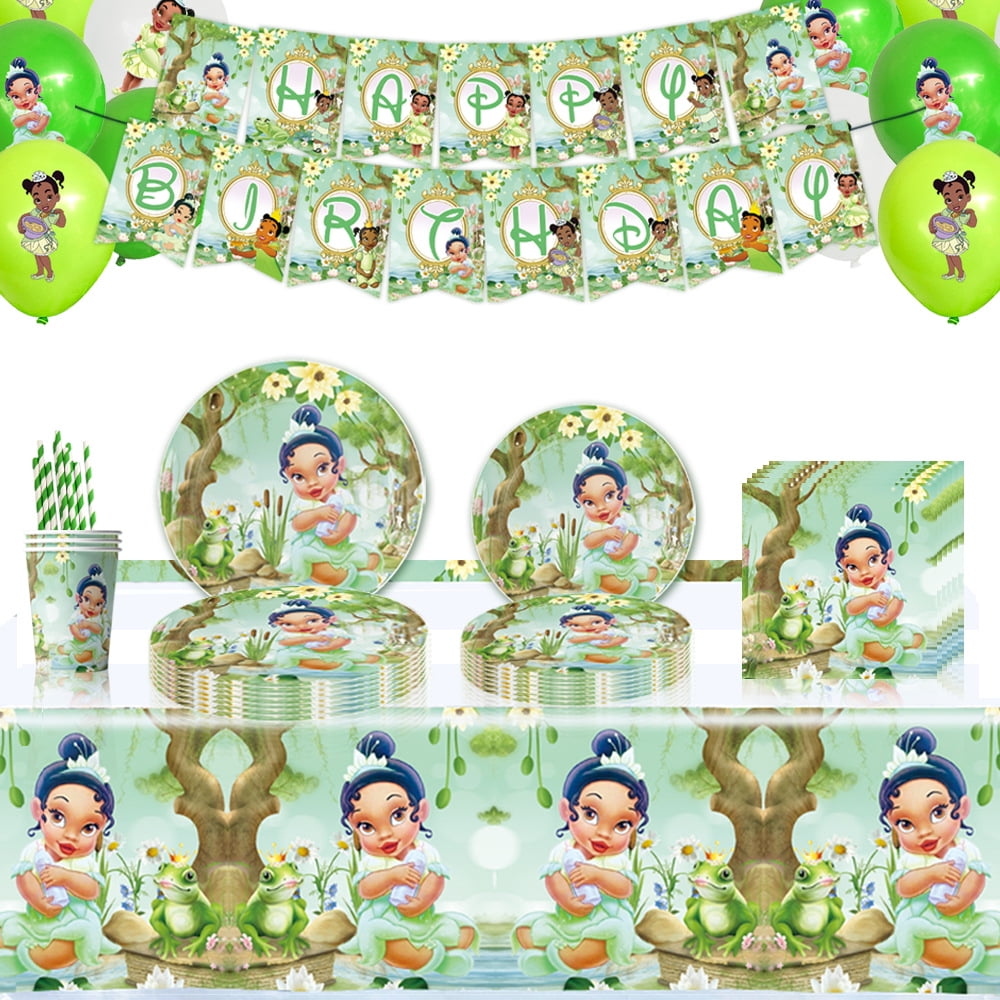 Cartoon Tiana Birthday Party Decoration Supplies Cartoon Tiana Party