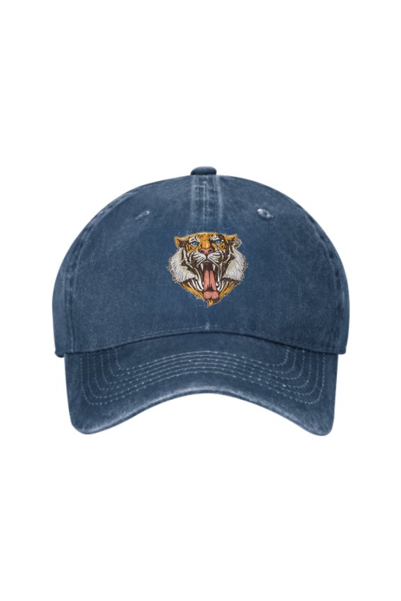 Cartoon Tiger Baseball Caps for Men Women Adjustable Casual Trucker Hats for Fishing Outdoor Activities Fashion Hats