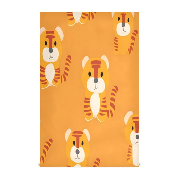Cartoon Tigers Kitchen Towels Dishcloth Decorative Waffle Towels Multi Use Tea Towel Dish Cloths 28x18in