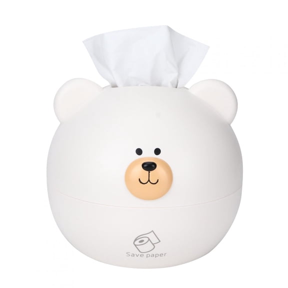 Cartoon Tissue Box Home Cartoon Bear Multifunctional Tissue Storage Box Height 6.1 Inches Diameter 6.7 Inches Pp Material Toilet Paper Box Edges And Corners Rounded Tissue Box