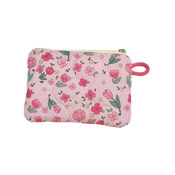 Cartoon Toiletry Bag Quilted Makeup Bag Travel Cosmetic Bag Aesthetic Makeup Storage Bag Lovely Change Purse for Woman