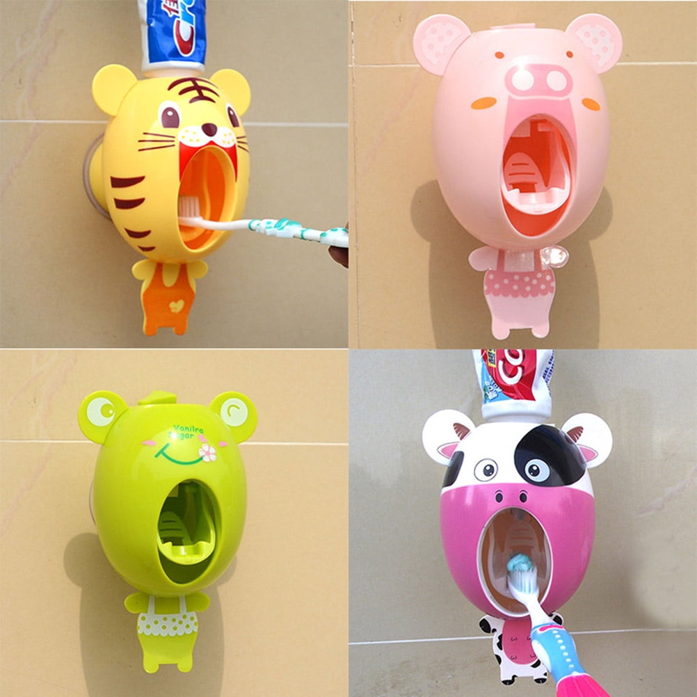 Cartoon Toothpaste Dispenser Cartoon Toothbrush Dispensers Children
