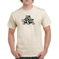 thumbnail image 1 of Cartoon Tortoise Engine Shell T-Shirt Men -Image by Shutterstock, Male Small, 1 of 4