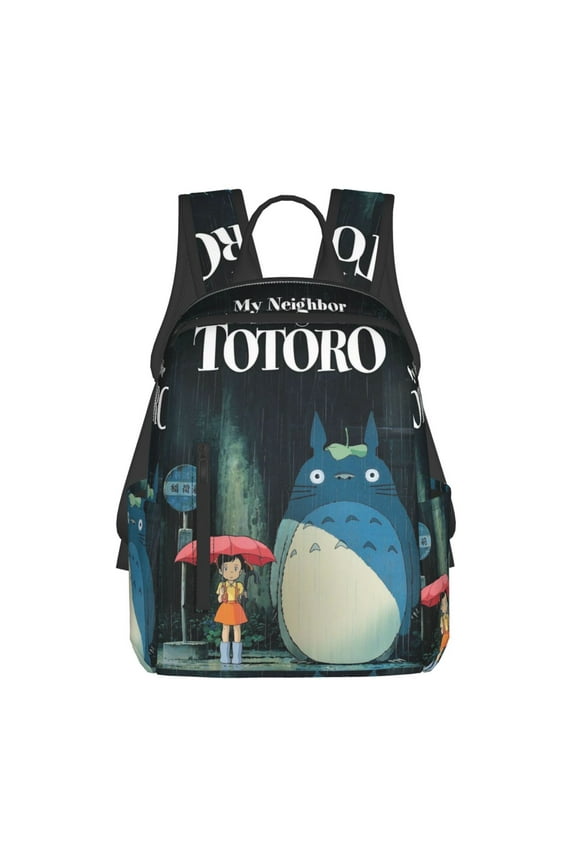 Cartoon Totoro Backpacks Large Capacity Travel Backpack Book Bag Laptop Bag Lightweight School Daypack
