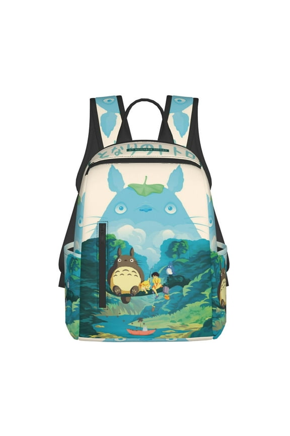 Cartoon Totoro Backpacks Large Capacity Travel Backpack Book Bag Laptop Bag Lightweight School Daypack