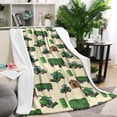 thumbnail image 1 of Cartoon Tractors Barns Beige Pattern Blanket,Comfortable Soft Lamb Wool Throw Blanket,All Season,Warm Lightweight Blankets for Sofa Bed Couch Living Room Chair,60"x80", 1 of 4