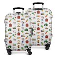 thumbnail image 1 of Cartoon Tractors Barns White Pattern Luggage Cover Fashion Suitcase Cover Baggage Covers Fit 25-28 Inch Luggage (Go Travel), 1 of 5