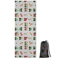 thumbnail image 1 of Cartoon Tractors Carrots Gray Pattern Hot Yoga Mat Towel Non Slip for Hot Yoga - Quick-Drying Yoga Mat Cover with 4 Corner Pockets with Travel Bag - Hot Yoga Towel Non Slip 70"x26", 1 of 6