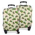 thumbnail image 1 of Cartoon Tractors Green Beige Pattern Luggage Cover Fashion Suitcase Cover Baggage Covers Fit 25-28 Inch Luggage (Go Travel), 1 of 5