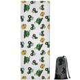 thumbnail image 1 of Cartoon Tractors Green White Pattern Hot Yoga Mat Towel Non Slip for Hot Yoga - Quick-Drying Yoga Mat Cover with 4 Corner Pockets with Travel Bag - Hot Yoga Towel Non Slip 70"x26", 1 of 6