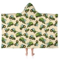 thumbnail image 1 of Cartoon Tractors Harvesters Beige Pattern Hooded Bath Towel，50"x30" for Ages 3 To 12 Kids, Quick Dry Lightweight Soft Microfiber Hood Beach Towel Cover Up for Kids, 1 of 7