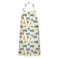 thumbnail image 1 of Cartoon Tractors Hay Bales White Pattern Apron-Garden Aprons for Women with Pockets-Cotton Linen Waterproof Kitchen Cooking Gardening Aprons Adjustable for Kitchen,Cooking,BBQ and Salon 33x27 Inch, 1 of 7