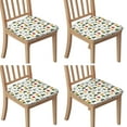 thumbnail image 1 of Cartoon Tractors Hay Bales White Pattern Seat Covers for Dining Room Chairs Set Of 4,Stretch Printed Washable Chair Seat Cover with Elastic Ties and Button,Removable Waterproof Couch Cushion Covers, 1 of 6