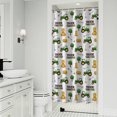 thumbnail image 1 of Cartoon Tractors Hay Bales White Pattern Shower Curtain 36"x72" ,Bathroom Decorative Shower Curtains Set with 12 Hooks,Modern Waterproof Washable Shower Curtain, 1 of 6
